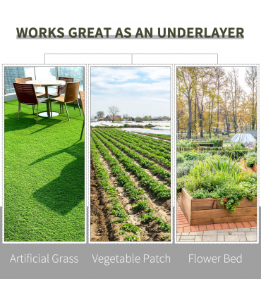 Outsunny 1x50m Weed Barrier Fabric Durable Convenient Design Weed Block Mat