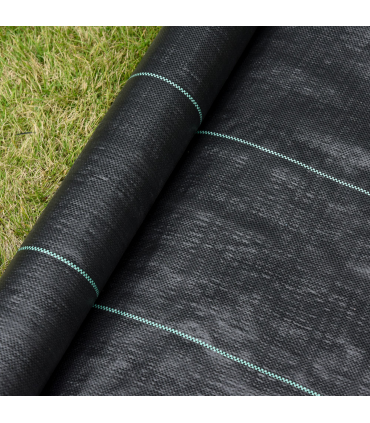 Outsunny 1x50m Weed Barrier Fabric Durable Convenient Design Weed Block Mat