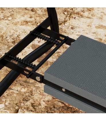 Outsunny 2 In1 Folding Garden Kneeler Foam Chair Pad Support Bench, Grey