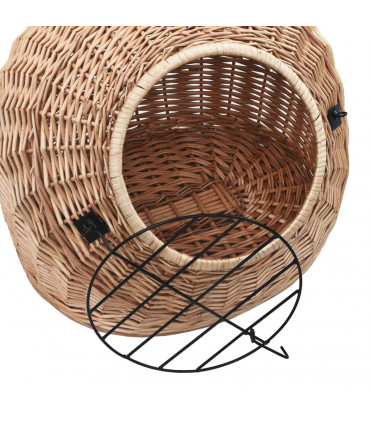 vidaXL Cat Transporter 60x45x45 cm Natural Willow