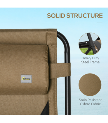 Outsunny 2 Pcs Zero Gravity Lounger Folding Recliner Chair w/ Cup Holder