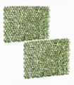 Outsunny 2 Pieces Decorative Trellis with Artificial Leaves, 2m x 1m, Eucalyptus
