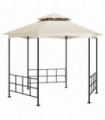 Gazebo with Sidewalls 3.1x2.7 m Cream