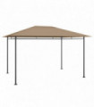 vidaXL Gazebo 384x281x270 cm Taupe 180 g/m²