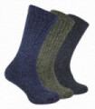 3 Pack Thick Merino Wool Socks (6-11 / Hike)