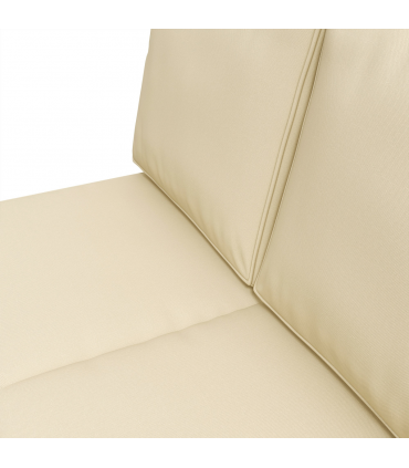 Outsunny 2 Seater Outdoor Seat Cushion with Back, for Garden, Beige