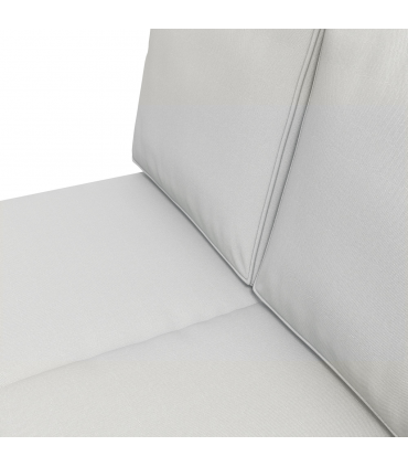 Outsunny 2 Seater Outdoor Seat Cushion with Back, for Garden, Light Grey