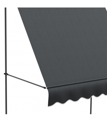 Outsunny 2 x 1.2m Freestanding Retractable Awning, Non-Screw Garden Awning