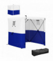 Outsunny 2 x 2m Pop Up Gazebo with Sides Easy up Party Tent, Blue