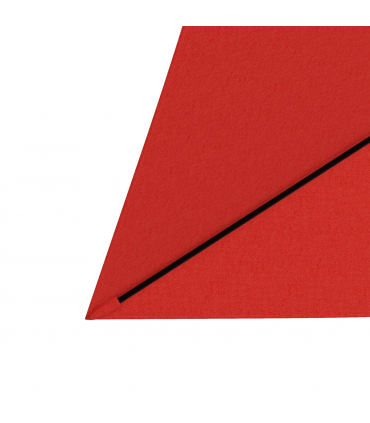 Outsunny 2 x 3(m) Garden Parasol Rectangular Market Umbrella w/ Wine Red