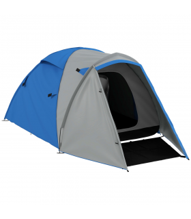 Outsunny 2-3 Man Camping Tent with Living Area, 2000mm Waterproof, Blue