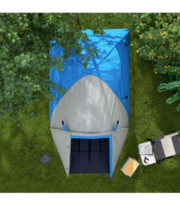 Outsunny 2-3 Man Camping Tent with Living Area, 2000mm Waterproof, Blue