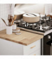 vidaXL Kitchen Worktop 40x63.5x2.7 cm Solid Wood Oak Rectangular