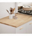 vidaXL Kitchen Worktop 80x63.5x2.7 cm Solid Wood Oak Rectangular