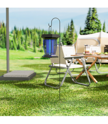 Outsunny 2-in-1 Electric Fly Zapper with UVA Light, Hanging Garden Lantern