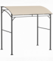 Outsunny 2.2 x 1.5 m BBQ Gazebo Tent Sun Shade with Canopy and 10 Hooks, Beige