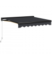 Outsunny 2.5 x 2m Electric Awning with LED Light, Sun Canopies for Patio