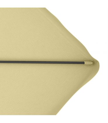 Outsunny 2.5m Square Cantilever Garden Parasol Umbrella with Cross Base, Beige