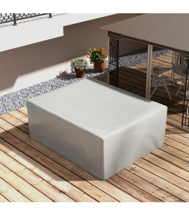 Outsunny 235x190x90cm Large Patio Set Outdoor Garden Furniture Cover Grey