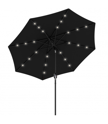 Outsunny 24 LED Solar Powered Parasol Umbrella Garden Tilt Outdoor String Light