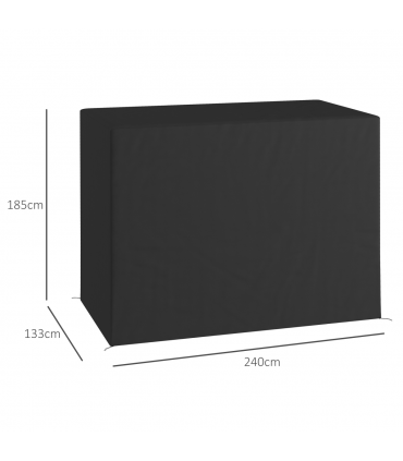 Outsunny 240x133cm 3-Seat Outdoor Garden Swing Chair Cover Water UV Resistant