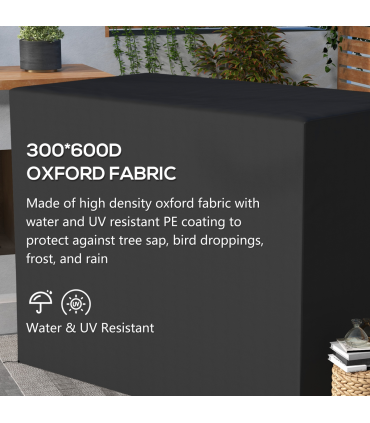 Outsunny 240x133cm 3-Seat Outdoor Garden Swing Chair Cover Water UV Resistant