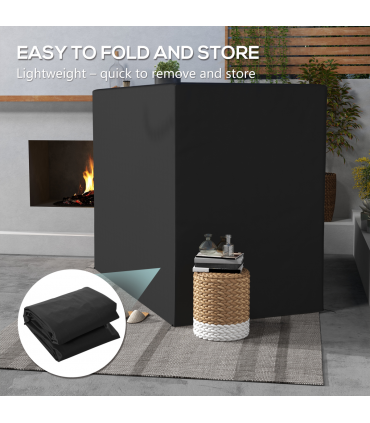 Outsunny 240x133cm 3-Seat Outdoor Garden Swing Chair Cover Water UV Resistant