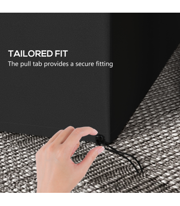 Outsunny 240x133cm 3-Seat Outdoor Garden Swing Chair Cover Water UV Resistant