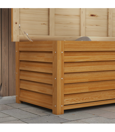 Outsunny 292L Outdoor Storage Box for Patio, Pool, Light Brown