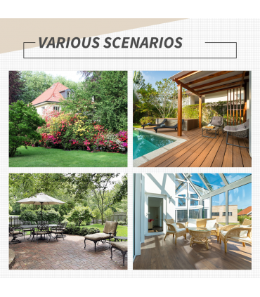 Outsunny 2pcs Rattan Chair Foldable Garden Furniture w/ Armrest Steel Frame