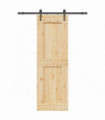 vidaXL Sliding Door with Hardware Set 70x210 cm Solid Wood Pine