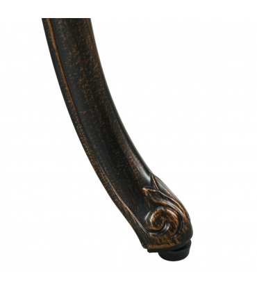 Outsunny 3 Piece Patio Bistro Set Outdoor Table Set with Umbrella Hole Bronze