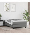 vidaXL Bed Frame without Mattress Dark Grey 90x200 cm Fabric