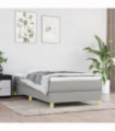 vidaXL Bed Frame without Mattress Light Grey 90x200 cm Fabric