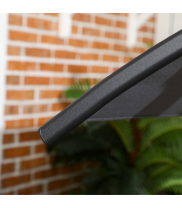 Outsunny 3 Seater Garden Swing Bench with Adjustable Canopy and Cushioned Seat