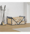 vidaXL Firewood Rack Anthracite 70x43x34.5 cm Cold-rolled steel