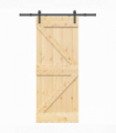 vidaXL Sliding Door with Hardware Set 85x210 cm Solid Wood Pine