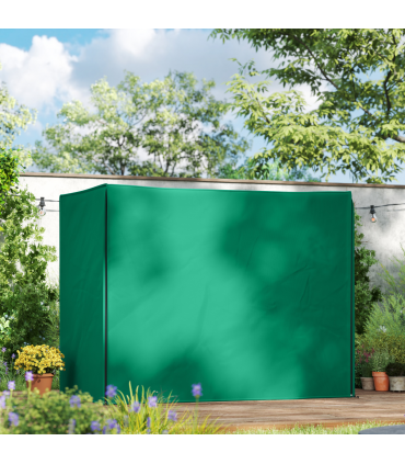 Outsunny 3 Seater Garden Swing Cover, Windproof and Anti-UV, Green