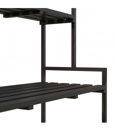 Outsunny 3 Tiered Plant Rack Stand with Hanging Hooks for Indoor Outdoor Use