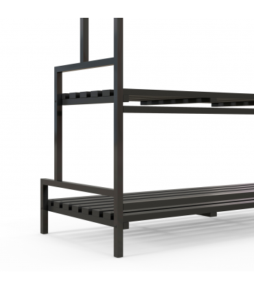 Outsunny 3 Tiered Plant Rack Stand with Hanging Hooks for Indoor Outdoor Use