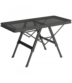 Outsunny 3 ft Folding Camping Table w/ Adjustable Heights & Mesh Desktop