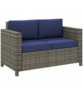 Quality Outdoor Double Seat Sofa - Comfortable Relaxation for Gardens