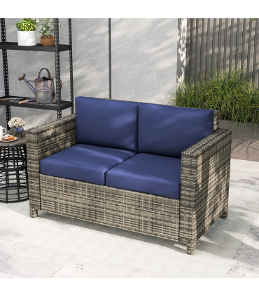 Quality Outdoor Double Seat Sofa - Comfortable Relaxation for Gardens
