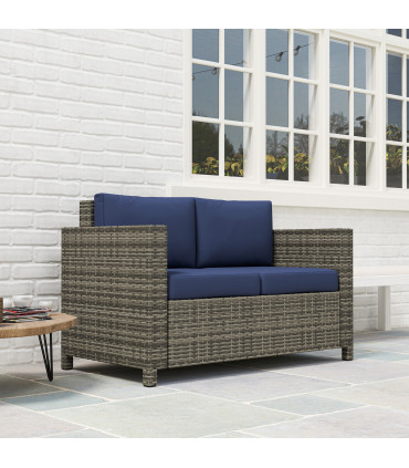 Quality Outdoor Double Seat Sofa - Comfortable Relaxation for Gardens
