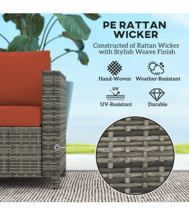 Quality Outdoor Double Seat Sofa - Comfortable Relaxation for Gardens