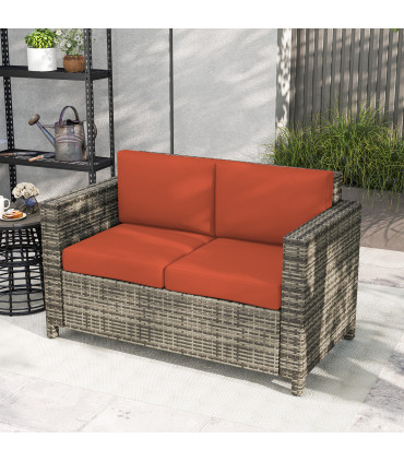 Quality Outdoor Double Seat Sofa - Comfortable Relaxation for Gardens