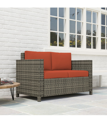 Quality Outdoor Double Seat Sofa - Comfortable Relaxation for Gardens