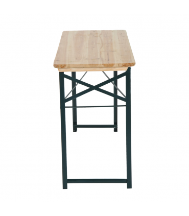 Outsunny 3 pcs Wooden Table Bench Set