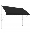 Outsunny 3 x 1.5 m Retractable patio  Awning Floor-to-ceiling shade, Black