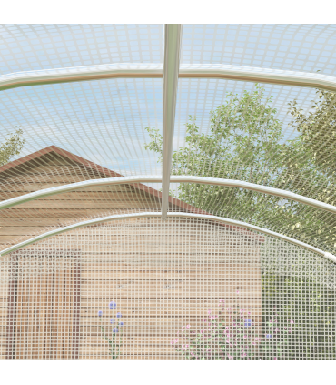 Outsunny 3 x 2 x 2m Polytunnel Greenhouse with Door, Galvanised Steel Frame